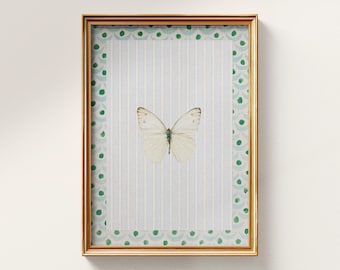Butterfly Art Digital Print, Printable Nursery Decor, Girl Wall Decor, Baby Room