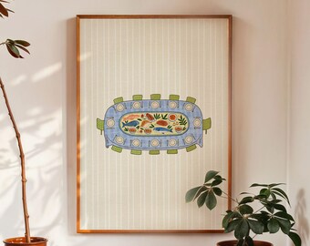 Kitchen Wall Decor, Dining Room Art,  Neutral Home Decor, Digital Download
