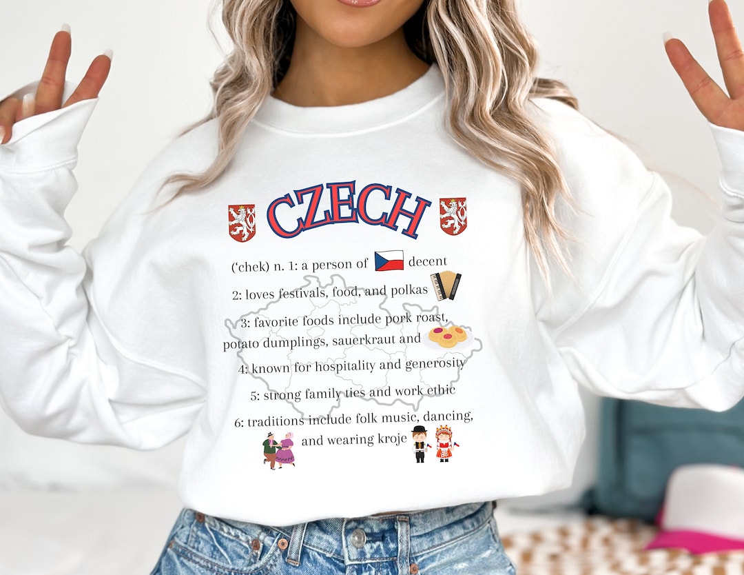 Czech Definition Sweatshirt, Czech Shirt, Czech Heritage Shirt, Czech Republic, Gift for Czech