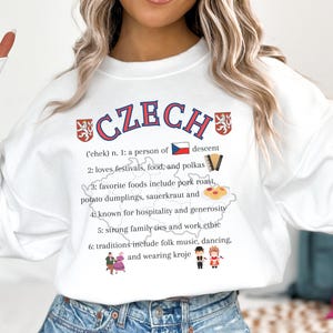 Czech definition sweatshirt, Czech shirt, Czech heritage shirt, Czech Republic, Gift for Czech, Cesko Czechia, Prague sweatshirt, Souvenir