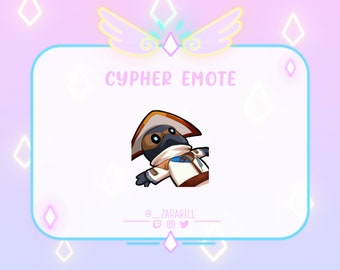 Cute  Valorant Cypher Dead Emote for Twitch, Youtube and Discord