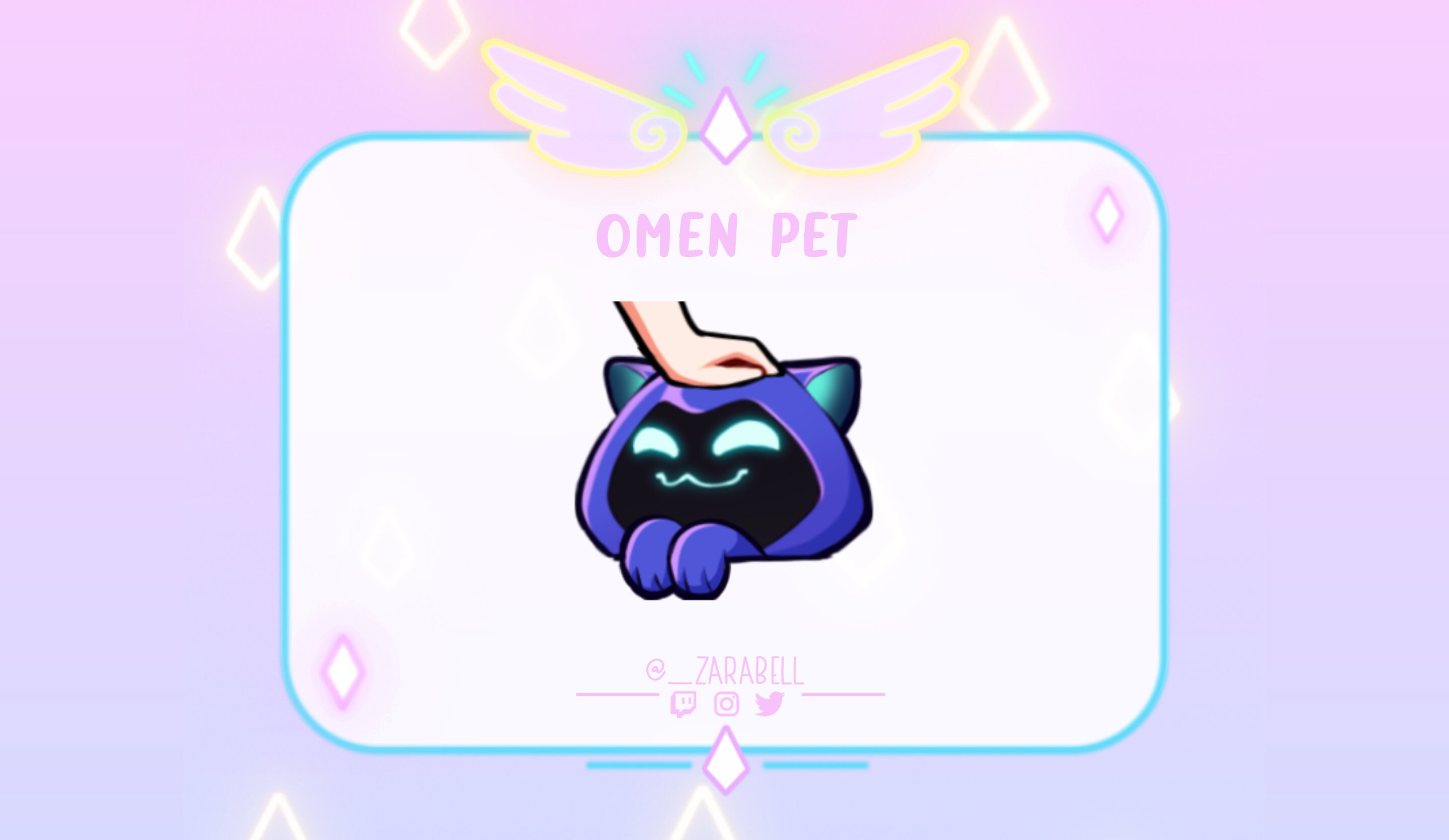 Cute Animated Valorant Omen Pet Emote for Twitch, Youtube and Discord
