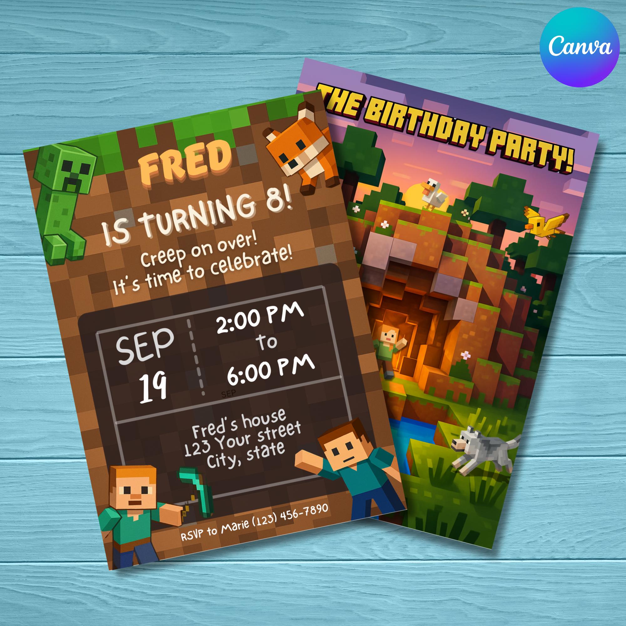 Minecraft Digital Invite