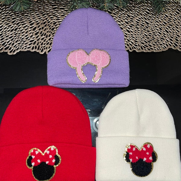 Minnie Mouse Disney Beanie Hats.