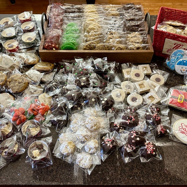 Traditional assortment of Christmas cookies- single flavor or variety tray options.  Order now!