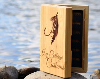 Custom Fly Fishing Box Laser Engraved