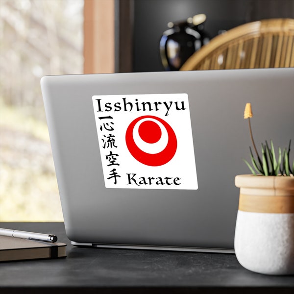 Isshinryu Karate Kanji vinyl decal, Isshinryu karate gift, Isshinryu karate sticker