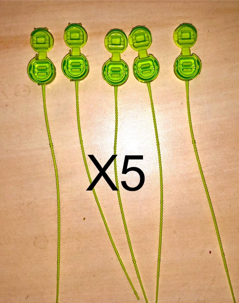 X5 Plomb scellé EDF linky ER 92 plastique vert compteur électrique image 1