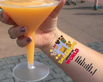 Snacking Around The World Temporary Tattoo: Epcot Food & Wine