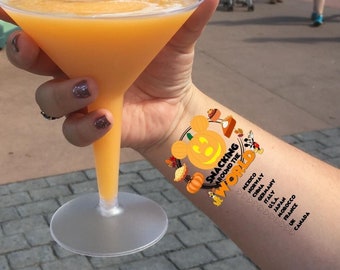 Snacking Around The World Temporary Tattoo: Epcot Food & Wine