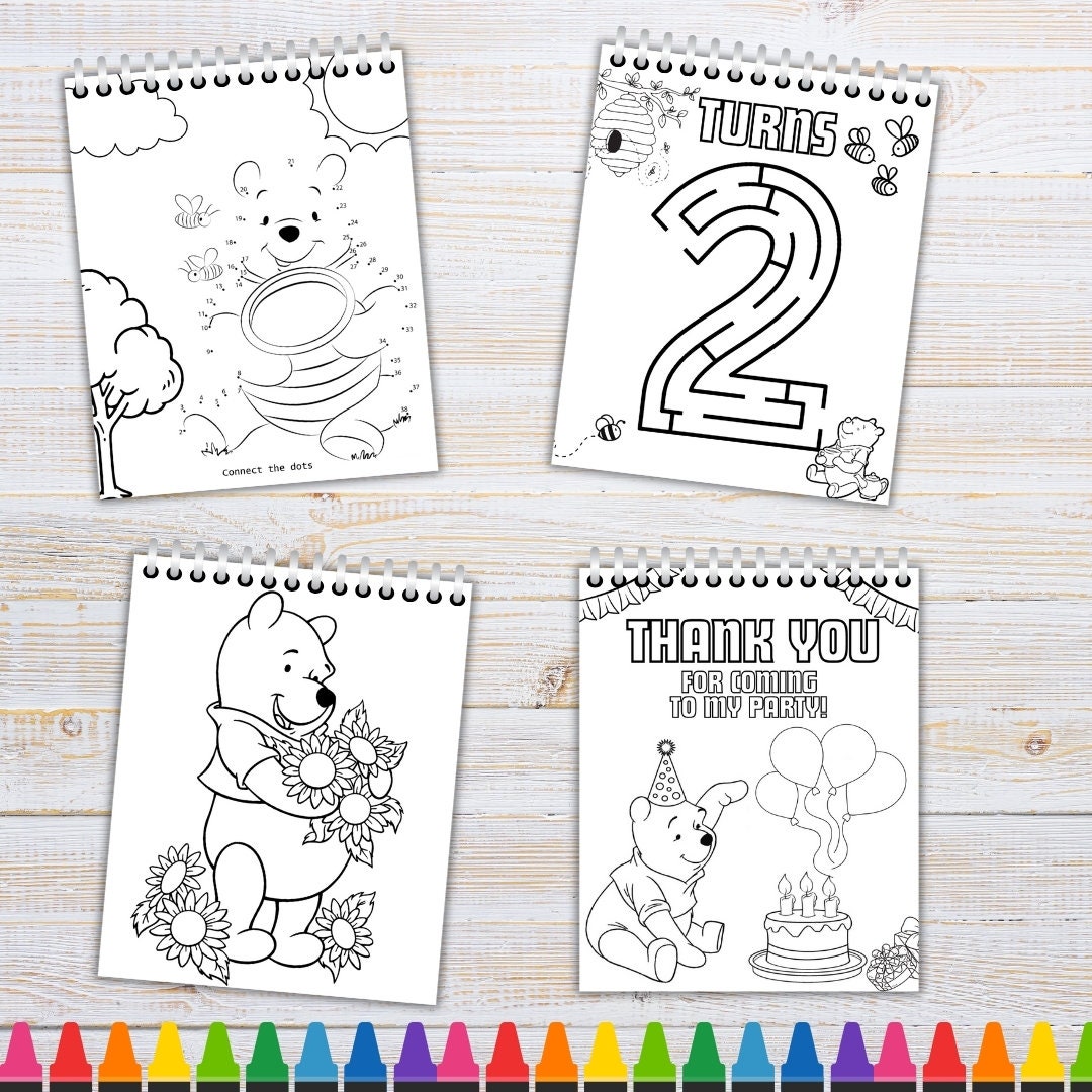 Winnie the Pooh, Winnie the Pooh Mini Coloring Book and Crayons, Winnie ...