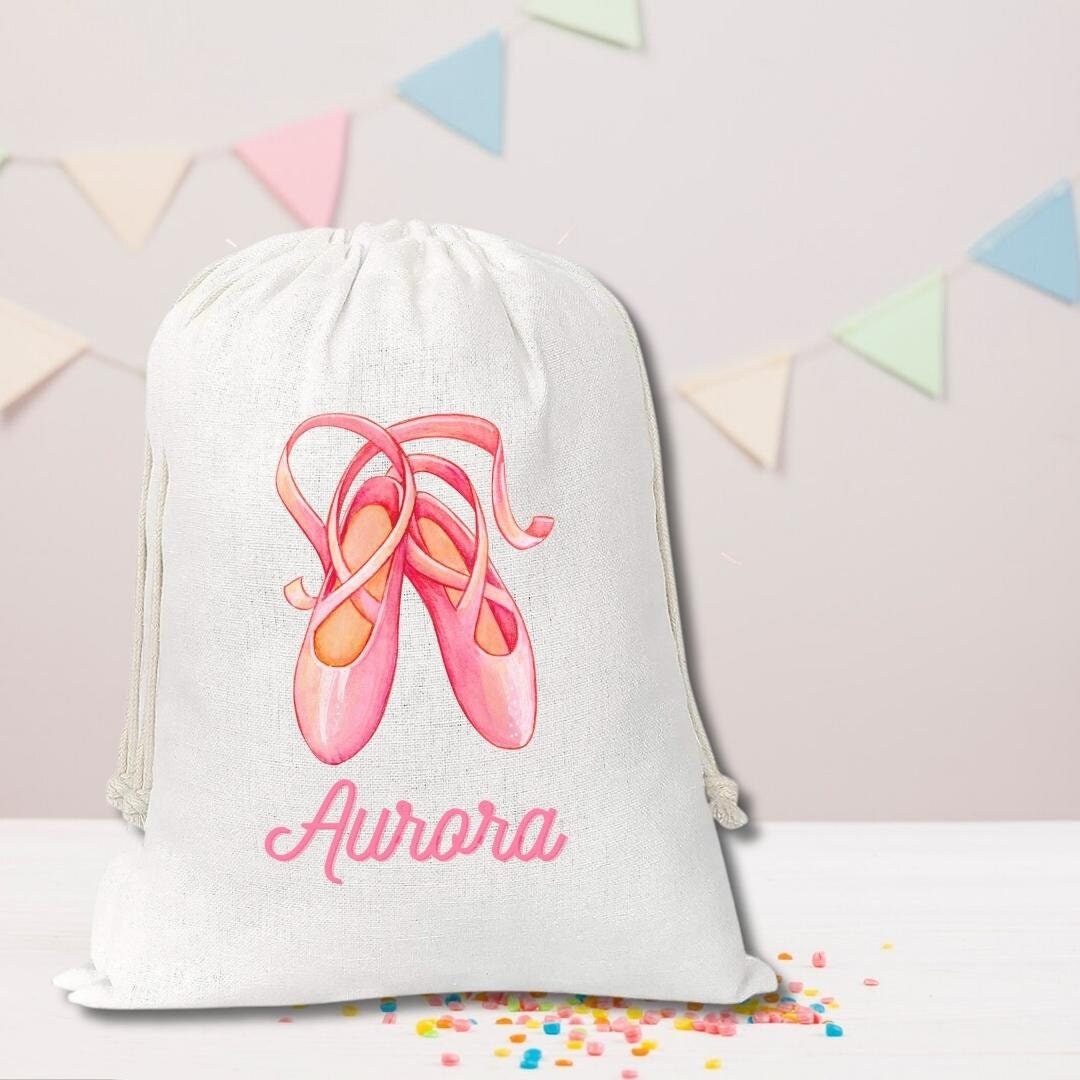 Umoni Ballerina Treat Ballerina Birthday Party Supplies Non Woven Ballet Dance Goodie Bags 12PCS Ballet Theme Tote Bags With Handles For Girl Dancing Baby Shower Party Decorations