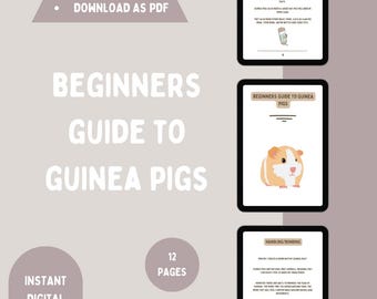 Guida alla cura delle cavie: manuale stampabile per principianti (download digitale)