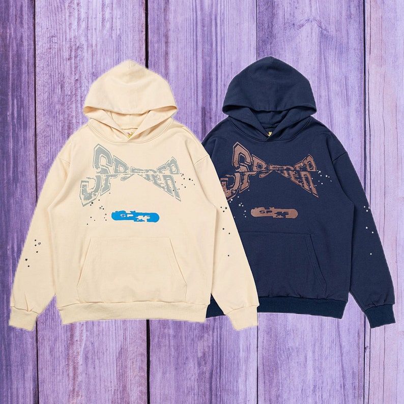 Hip Hop Spider Hoodies Set Y2K Hoodie Tracksuit Pullover Sweatshirt...