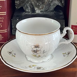 Bernadotte Czechoslovakia Blossom Tea Cup and Saucer
