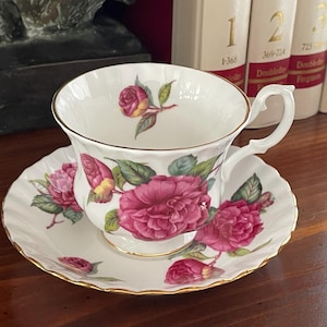 Royal Albert Pink Peonies Teacup and Saucer
