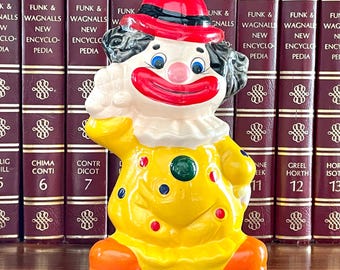 Retro Vintage Circus Clown Coin Bank
