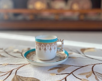 Taza de espresso antigua Royal Worcester, circa 1880.