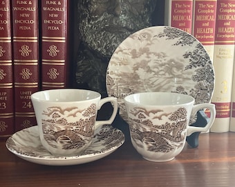 未使用 英国 OLD ヴィンテージ Wood&Sons ENOCH WOODS Vintage Wood & Sons | Woods Ware | English Scenery | Complete Tea