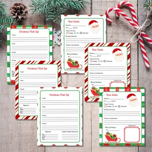 Weihnachts Bundle, Nikolaus Brief, Weihnachtswunschliste, Printable