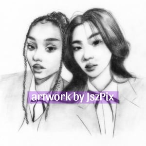 KATSEYE Kunstdruck | Manon + Sophia | Megan Yoonchae Lara Daniela kpop Mädchengruppe