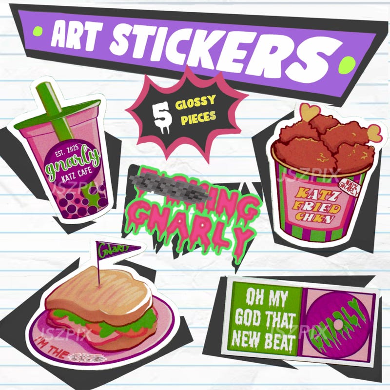 Knarly Sticker Katseye Stickers - Etsy