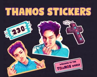 THANOS Aufkleber SET (5) | Player 230 the Legende Panther-Designs | Kpop T.O.P Choi Seunghyun