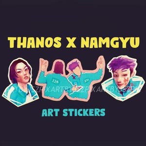 Thanos + Nam-Gyu "Thangyu" art sticker SET (3)