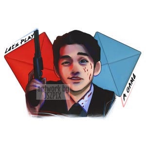 Salesman art print | recruiter with ddakji | Gong Yoo | kdrama