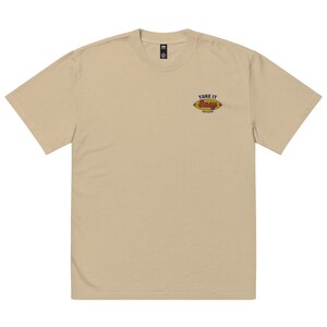 TAKE IT EASY Embroidered Oversized faded t-shirt