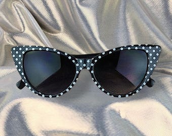 Retro Vintage Polka dot Cat eye Party Sunglasses