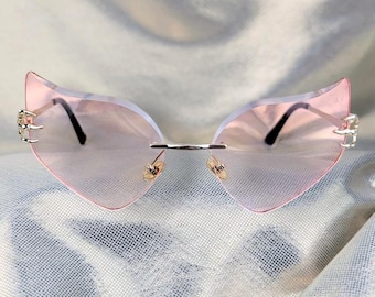 Retro vintage cat eye-zonnebril met klauwenontwerp