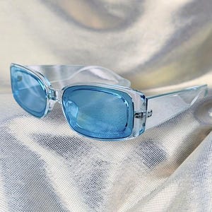 Retro square fashion y2k sunglasses image 2