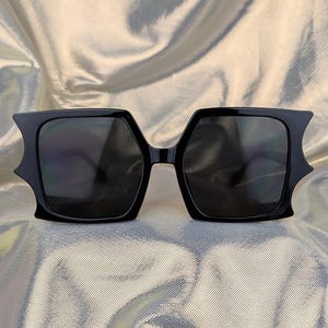 Goth spooky square sunglasses steampunk