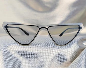 Futuristic party sunglasses steampunk y2k