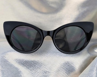 Gafas de sol negras estilo retro vintage con forma de ojo de gato