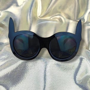 Bat cat eye indie mask sunglasses festival y2k goggles