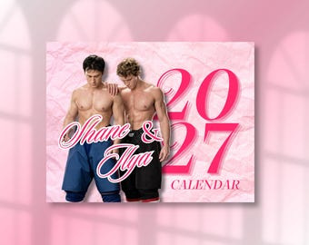 Heated Rivalry Calendar 2027 – Ilya Rozanov & Shane Hollander - Connor and Hudson - Pink Edition Calendar