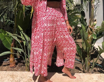 COTTON HAREM PANTS - Bohemian Pants, Beach Pants, Flow Pants, Resort Wear