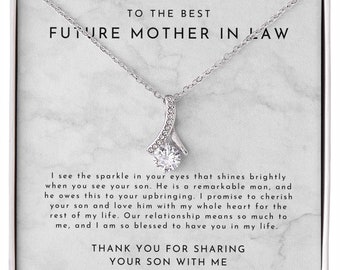 Mother in Law Necklace, Gift for Mother in Law, Gift for Future Mother in Law, Mother in Law Gift, To Mother in Law Gift, Wedding Jewelry