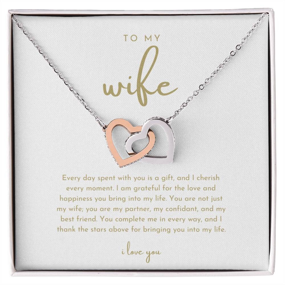 Gift for Wife, Wife Necklace, Romantic Gift Wife, Cute Wife Gift, Christmas Gift for Wife