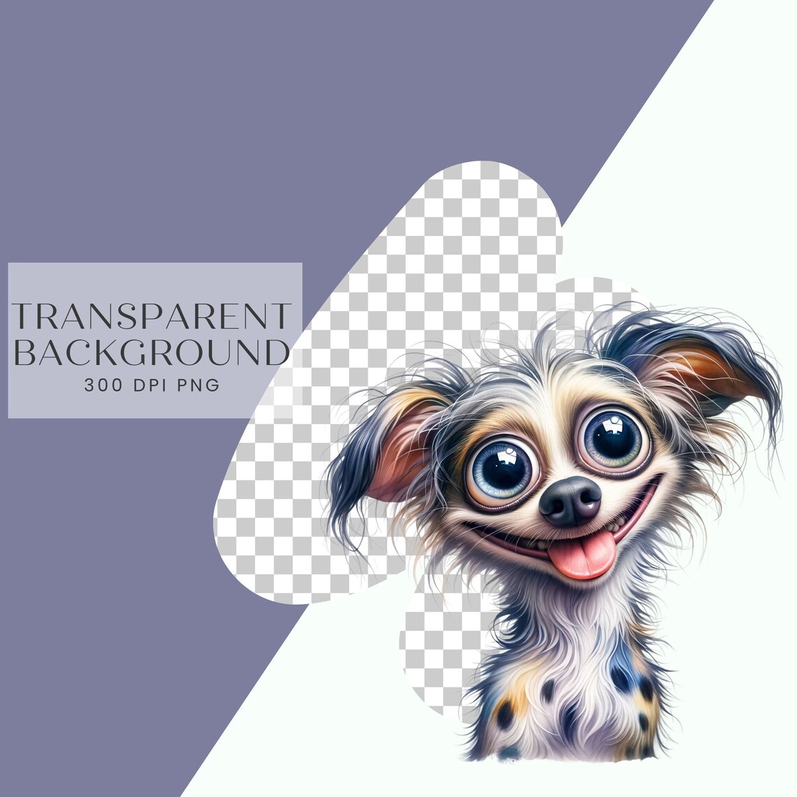 Quirky Dogs Clipart, Whimsical Cute Funny Dog Clip Art, Quirky Pup Art ...