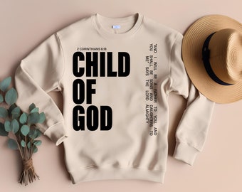 Child of God SVG PNG, Corinthians 6 Svg, Inspirational Svg Bible Svg Jesus Faith Religious Svg Pray Christian Shirt Instant Digital Download