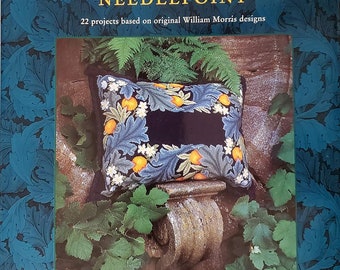 William Morris  cross stitch ( Bet Russell)  English Edition 1 995 (PDF), vintage cross stitch book PDF, floral cross stitch designs