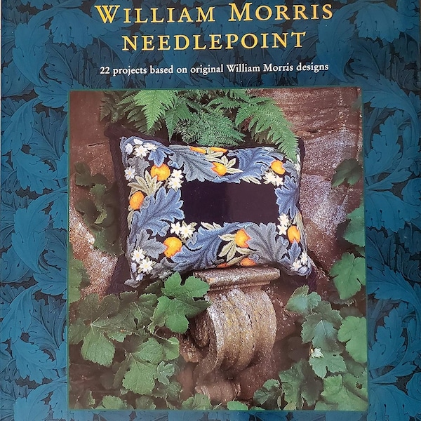 William Morris  cross stitch ( Bet Russell)  English Edition 1 995 (PDF), vintage cross stitch book PDF, floral cross stitch designs