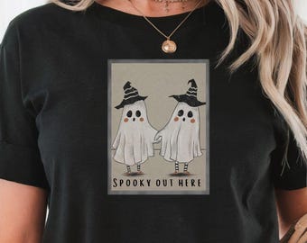 Comfort Colors Ghost T-Shirt: Spooky Halloween Tee