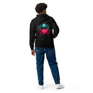 Vox-inspirerad Hazbin Hotel Zip-Up Hoodie – Håll utkik efter elektrifierande design