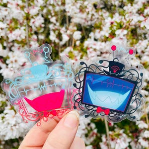 Vox Hazbin Hotel Inspired Electrifying Sticker - Ombre and Classic Transparent