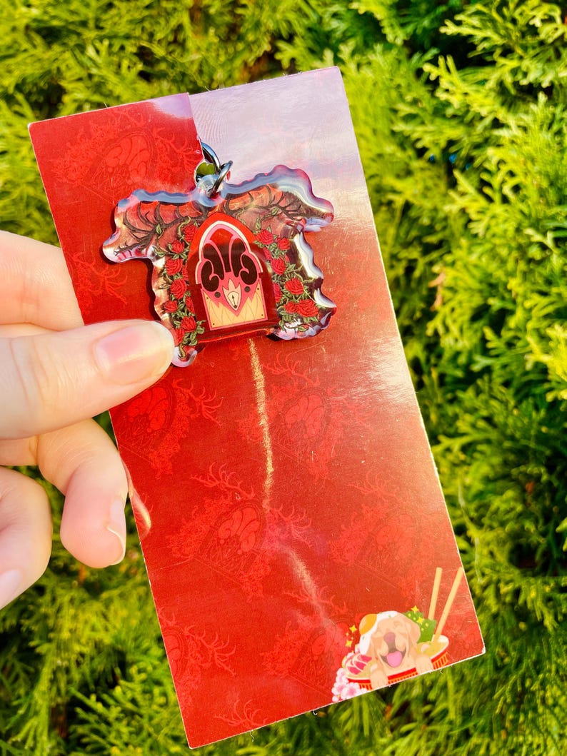 Alastor's Radio Acrylic Keychain: Hazbin Hotel Fan Art bild 3