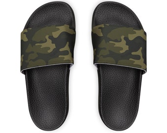 Men's PU Slide Sandals - CAMO
